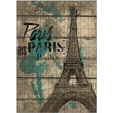 Tablomega Ahşap Mdf Puzzle Yapboz Paris Eyfel Kulesi 120 Parça 25*35 cm