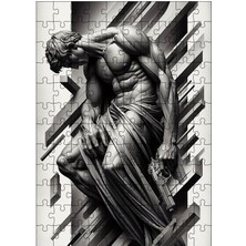 Tablomega Ahşap Mdf Puzzle Yapboz Silahlı Heykel 120 Parça 25*35 cm