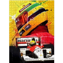 Ekart Ahşap Mdf Puzzle Yapboz Ayrton Senna 500 Parça 50*70 cm