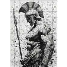 Ekart Ahşap Mdf Puzzle Yapboz Kaslı Gladyatör 120 Parça 25*35 cm