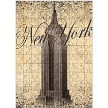 Ekart Ahşap Mdf Puzzle Yapboz New York 120 Parça 25*35 cm