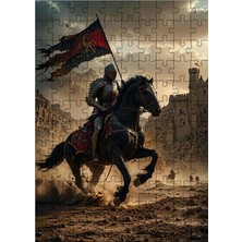 Ekart Ahşap Mdf Puzzle Yapboz Şövalye 120 Parça 25*35 cm