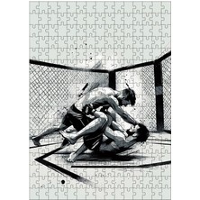 Ekart Ahşap Mdf Puzzle Yapboz Ufc Dövüşçüleri 255 Parça 35*50 cm