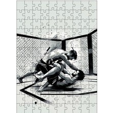 Ekart Ahşap Mdf Puzzle Yapboz Ufc Dövüşçüleri 120 Parça 25*35 cm