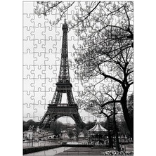 Karizma Tablo Ahşap Mdf Puzzle Yapboz Eyfel Kulesi 120 Parça 25*35 cm