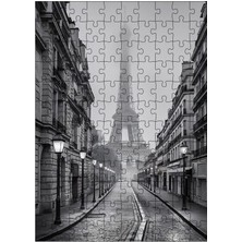 Karizma Tablo Ahşap Mdf Puzzle Yapboz Eyfel Kulesi Paris 120 Parça 25*35 cm