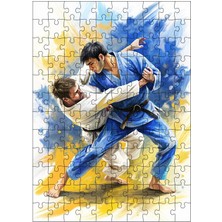 Karizma Tablo Ahşap Mdf Puzzle Yapboz Jiu Jitsu Bjj Sporu 120 Parça 25*35 cm