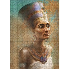 Karizma Tablo Ahşap Mdf Puzzle Yapboz Nefertiti 500 Parça 50*70 cm