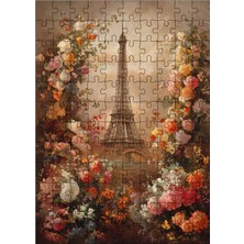 Karizma Tablo Ahşap Mdf Puzzle Yapboz Paris Eyfel Kulesi Temalı 120 Parça 25*35 cm