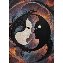 Karizma Tablo Ahşap Mdf Puzzle Yapboz Yin Yang Temalı 500 Parça 50*70 cm