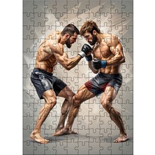 Karizma Tablo Ahşap Mdf Puzzle Yapboz Ufc Dövüşçüleri 120 Parça 25*35 cm