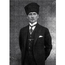 Tablomega Ahşap Mdf Puzzle Yapboz Mustafa Kemal Atatürk 120 Parça 25*35 cm