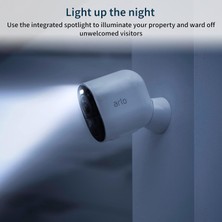 Arlo Ultra 2 Spotlight Kablosuz Ev Güvenlik Kamerası, Eklenti - Beyaz