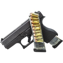 Glock 42, 380 Acp, 9 Fişeklik Saydam Polimer Şarjör