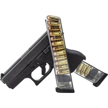 Glock 42, 380 Acp, 12 Fişeklik Saydam Polimer Şarjör