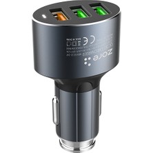 iphone Usb-Lightning Araç Şarj Aleti(Quick Charge 3.0 Hızlı ŞARJ+36W Çıkış Gücü+Oto Hafıza Tanıma)