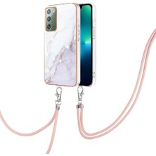 GX Boutique Samsung Galaxy Not 20 Için Kılıf 5g Mermer Tampon Crossbody Kordon Askısı (Yurt Dışından)