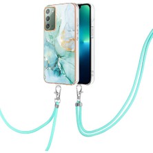 GX Boutique Samsung Galaxy Not 20 Için Kılıf 5g Mermer Tampon Crossbody Kordon Askısı (Yurt Dışından)