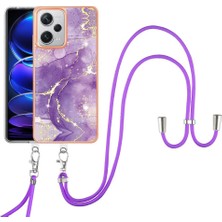 GX Boutique Xiaomi Redmi Için Not 12 Pro Artı 5g Mermer Crossbody Kordon Askısı (Yurt Dışından)