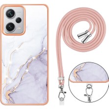 GX Boutique Xiaomi Redmi Için Not 12 Pro Artı 5g Mermer Crossbody Kordon Askısı (Yurt Dışından)