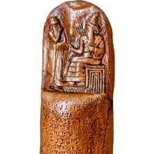 Arkeo Art Design Hammurabi Kanunları Tableti - Antik Mezopotamya Hukuk Anıtı, Antik Ev Dekorasyonu 26 cm