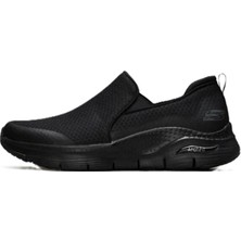 Skechers Arch Fit Banlin Sneaker Konfor Tabanlı Erkek Yürüyüş Ayakkabısı 4cm Yükseklik Siyah