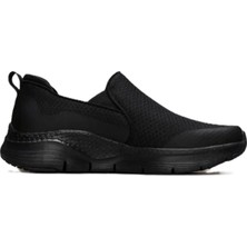Skechers Arch Fit Banlin Sneaker Konfor Tabanlı Erkek Yürüyüş Ayakkabısı 4cm Yükseklik Siyah