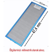 Silverline White Daisy 20,5 X47,4 cm Ankastre Aspiratör Davlumbaz Alüminyum Yağ Filtresi White-Daisy ASP205X474