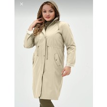 Glr & Gym Berinay Büyük Beden Araboy Kadın Trençkot