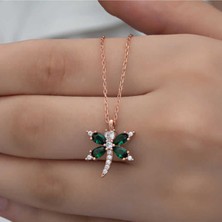 Ervanur 925 Ayar Gümüş Rose Yusufçuk Kadın Kolye