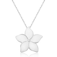 Ervanur 925 Ayar Gümüş Yasemin Çiçeği Kadın Kolye