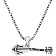 Ervanur 925 Ayar Gümüş Saz Erkek Kolye