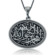 Ervanur 925 Ayar Gümüş Kelime-I Tevhid Kadın Kolye