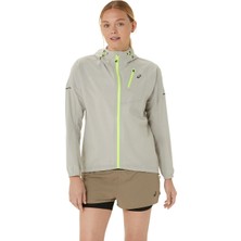 Asics Fujitrail Waterproof Jacket Kadın Krem Ceket 2012C253-250