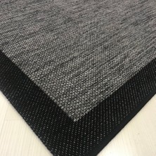 Reform Halı Jüt Sisal Gri Siyah Makine Halısı 9714