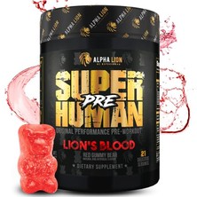 Alpha Lion Super Human Extreme Hardcore Pre-Workout Preworkout Pump Focus Nitric Oxide Energy