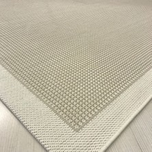 Reform Halı Jüt Sisal Beyaz Krem Makine Halısı 9427