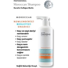 White Diamond Moroccan Saç Bakım Şampuanı Onarıcı Nemlendirici Canlandırıcı Etkili 500 ml