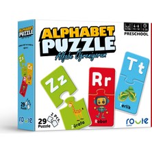 Route Alphabet Puzzle Eğitici Çocuk Puzzle  - Alfabe Öğreniyorum 3+ Yaş