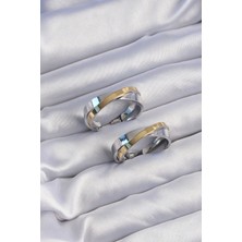 Ezo Concept Pirinç Gold Gümüş Renkli Halka Küpe