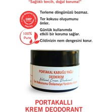 Portakal Kabuğu Yağlı Krem Deodorant 40 ml. %100 Doğal