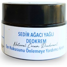 Sedir Ağacı Yağlı Krem Deodorant 40 ml. %100 Doğal