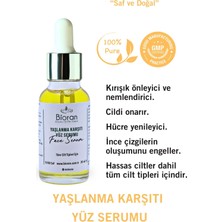 Yaşlanma Karşıtı Yüz Serumu %100 Saf ve Doğal İçerikli 20 ml.