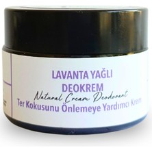 Doğal Lavanta Yağlı Krem Deodorant - 30 ml | Hassas Ciltler İçin Doğal Koruma