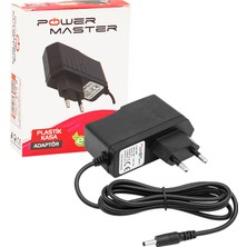 Powermaster 12 Volt - 1 Amper Ince Uçlu Priz Tipi Adaptör 3.5*1.35 Uç (4453)