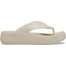 Crocs Getaway Platform Flip Kadin Bej Terlik 209410-160