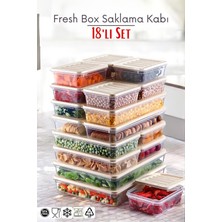 Ny Home 18'Li Set Freshbox Mikrodalga Ve Difrize Uygun Saklama Kabı Krem