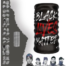 E-Taktik Extreme Kırmızı Black Lives Boyunluk Bandana Baf Toka Maske Saçbandı