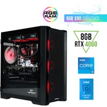 Warp Optima B760 Intel Core i5 12400F 16GB 512GB SSD RTX4060 Freedos Masaüstü Bilgisayar