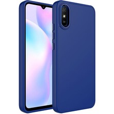 Techno Guru Redmi 9A Kılıf Metal Çerçeve ve Buton Tasarımlı Silikon Luna Kapak